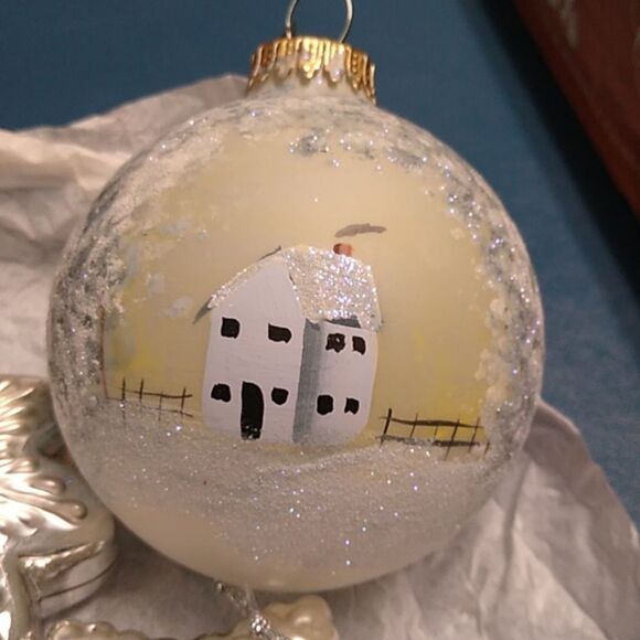 Vintage & Artisan Gold and Silver Holiday Ornaments Group Cottagecore - Picture 5 of 10